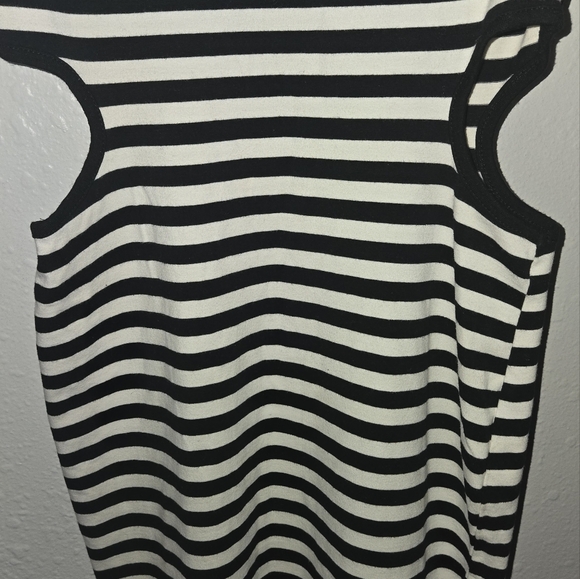 Forever 21 striped bodycon midi dress women's size small - Picture 2 of 7